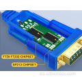 Alta satisfacción FTDI-FT232RL USB a DB25pin RS232 Cable